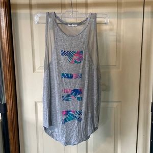 Pink athletic tank top